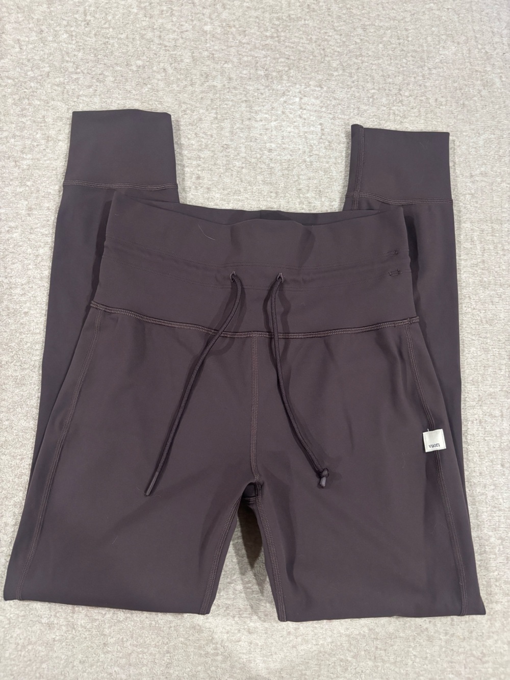 Vuori Women's Brown Drawstring High-Rise Leggings